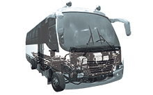 Bus Chevrolet FRR con chasis resistente
